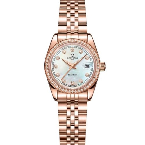 Đồng Hồ Nữ Dây Thép Carnival 8131L2-VH-TK Máy Quartz - Kính Sapphire - Size 30mm