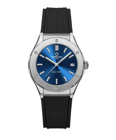 Đồng Hồ Nữ Dây Cao Su Carnival 8168L-VT-DCS-X Máy Quartz - Kính Sapphire - Size 34mm