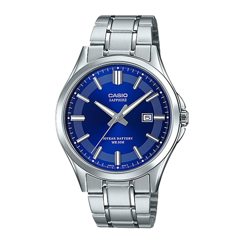 CASIO STANDARD MTS-100D-2AVDF DÂY THÉP | MTS-100D-2A - KÍNH SAPPHIRE - PIN 10 NĂM