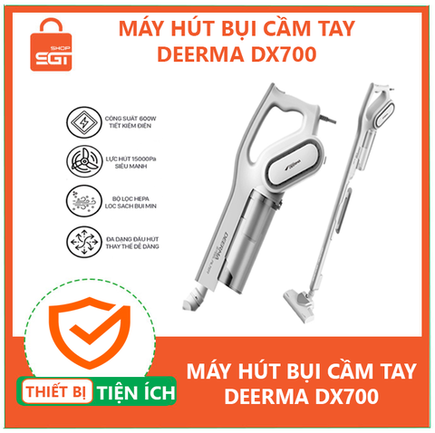 Máy hút bụi cầm tay Deerma DX700 | Hàng chính hãng - SGTShop