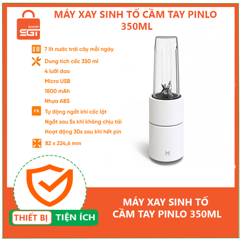 Máy xay sinh tố cầm tay Pinlo 350ml