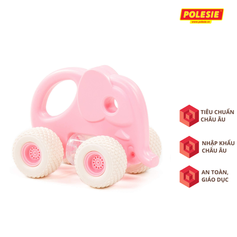 Xe voi con lục lạc Gripcar cho bé - Hồng - POLESIE Toys - Hàng Nhập Khẩu Chính Hãng Từ Châu Âu, An Toàn, Chất Lượng Cao -90256