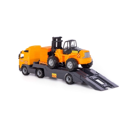 Xe tải đầu kéo chở xe nâng Volvo – Polesie Toys