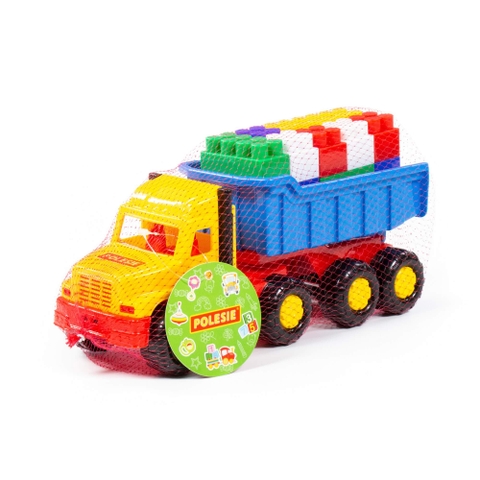 Xe tải kèm bộ lắp ghép 17 chi tiết – Polesie Toys