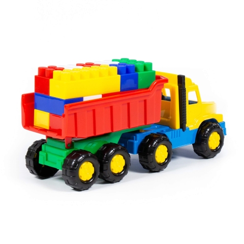 Xe tải kèm bộ lắp ghép 17 chi tiết – Polesie Toys