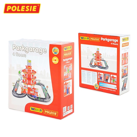 Bộ đồ chơi mô hình bãi đỗ xe 4 tầng - Hàng Châu Âu Cao Cấp - 44723 – Polesie Toys