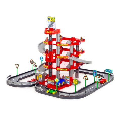 Bộ đồ chơi mô hình bãi đỗ xe 4 tầng - Hàng Châu Âu Cao Cấp - 44723 – Polesie Toys