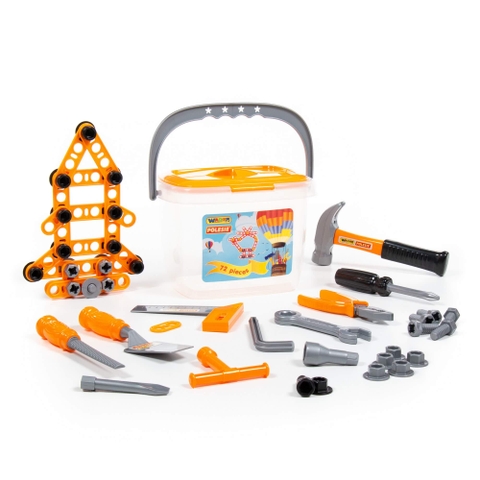 Bộ đồ chơi lắp ráp kỹ thuật 72 cho bé - Polesie Toys