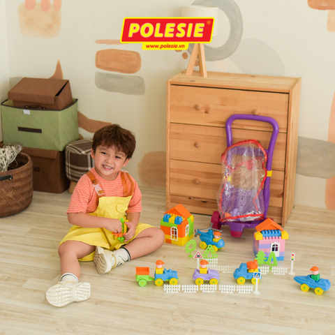 Đồ chơi lắp ghép xe đẩy Caddy – Polesie Toys