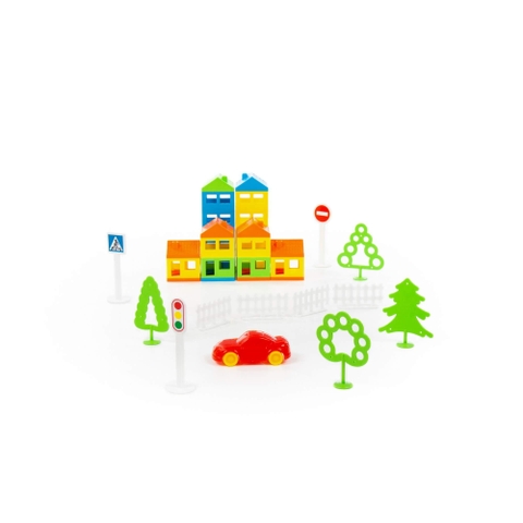 Bộ đồ chơi lắp ghép thành phố nhỏ – Polesie Toys