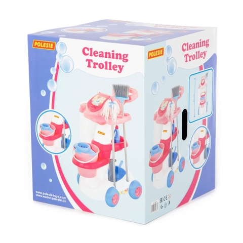 Bộ đồ chơi xe đẩy dọn vệ sinh khách sạn cho bé – Polesie Toys