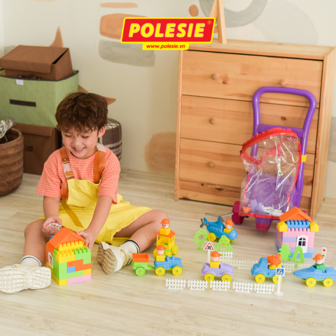 Đồ chơi lắp ghép xe đẩy Caddy – Polesie Toys
