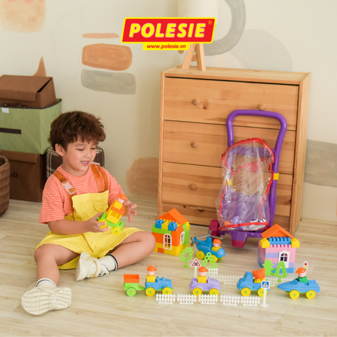 Đồ chơi lắp ghép xe đẩy Caddy – Polesie Toys