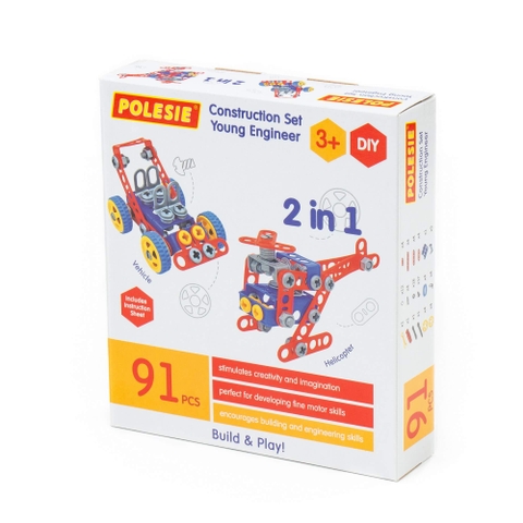 Bộ đồ chơi lắp ráp kỹ thuật 91 cho bé - Polesie Toys
