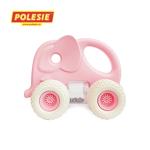 Xe voi con lục lạc Gripcar cho bé - Hồng - POLESIE Toys - Hàng Nhập Khẩu Chính Hãng Từ Châu Âu, An Toàn, Chất Lượng Cao -90256