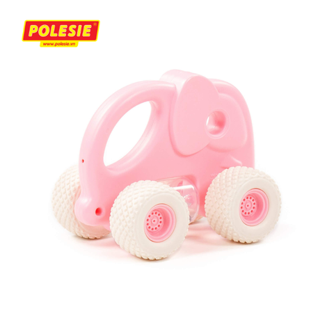 Xe voi con lục lạc Gripcar cho bé - Hồng - POLESIE Toys - Hàng Nhập Khẩu Chính Hãng Từ Châu Âu, An Toàn, Chất Lượng Cao -90256