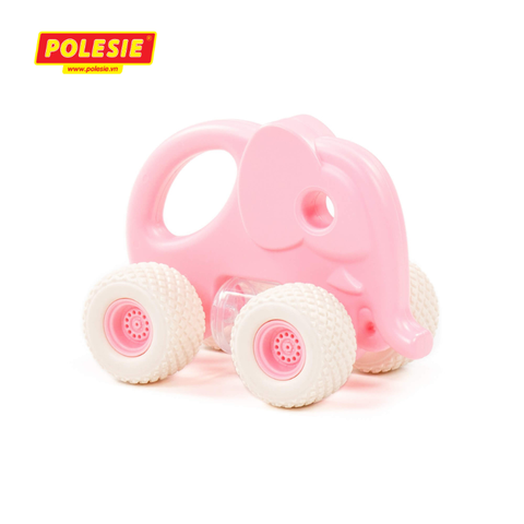 Xe voi con lục lạc Gripcar cho bé - Hồng - POLESIE Toys - Hàng Nhập Khẩu Chính Hãng Từ Châu Âu, An Toàn, Chất Lượng Cao -90256