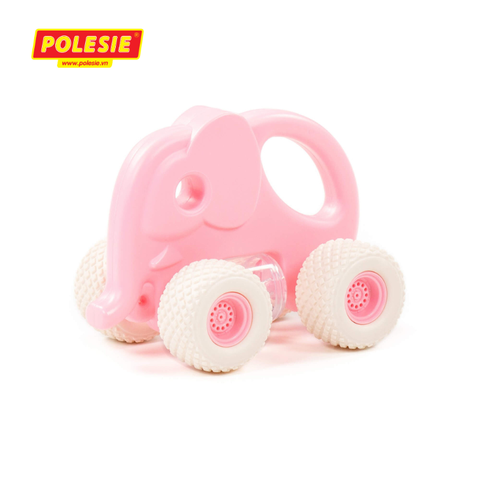 Xe voi con lục lạc Gripcar cho bé - Hồng - POLESIE Toys - Hàng Nhập Khẩu Chính Hãng Từ Châu Âu, An Toàn, Chất Lượng Cao -90256