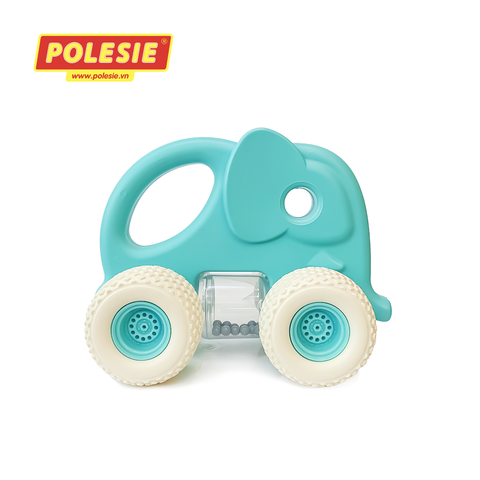 Xe voi con lục lạc Gripcar cho bé - Xanh - POLESIE Toys - Hàng Nhập Khẩu Chính Hãng Từ Châu Âu, An Toàn, Chất Lượng Cao -PLS-90263