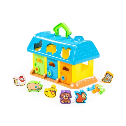 Bộ đồ chơi thả hình khối Ngôi nhà thú cưng - Polesie Toys