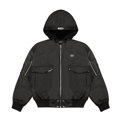 DSW Double Box Hooded Bomber Jacket
