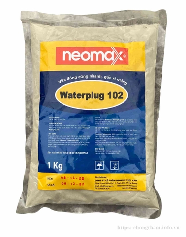 Neomax Waterplug 102 - Vữa chặn nước đông cứng nhanh