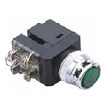 Nút ấn phi 25mm có đèn, ấn nhả HB25-11DG220