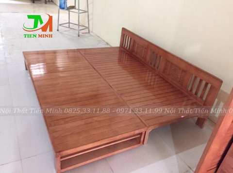 Ghế thành giường xoan ta 1m8x2m