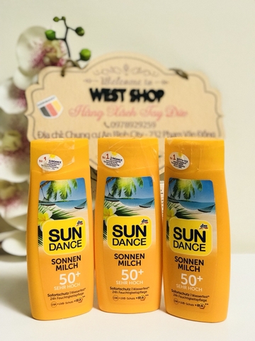 KEM CHỐNG NẮNG SUNDANCE SONNENMILCH SPF 50 DẠNG SỮA, 200ML