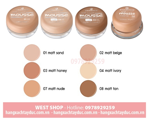 PHẤN TƯƠI ESSENCE SOFT TOUCH MOUSSE MAKE-UP