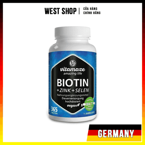 VITAMAZE BIOTIN – MADE IN GERMANY - VIÊN UỐNG NGĂN RỤNG TÓC