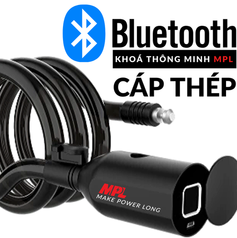 KHOÁ BLUETOOTH CÁP THÉP 1.5M