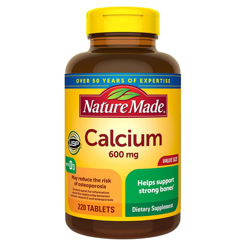Nature Made Calcium 600mg | Canxi Cho Người Loãng Xương