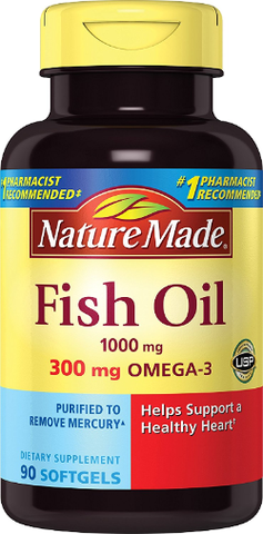 Nature Made Fish Oil 1000mg Omega 3 300mg Dầu Cá Bổ Mắt
