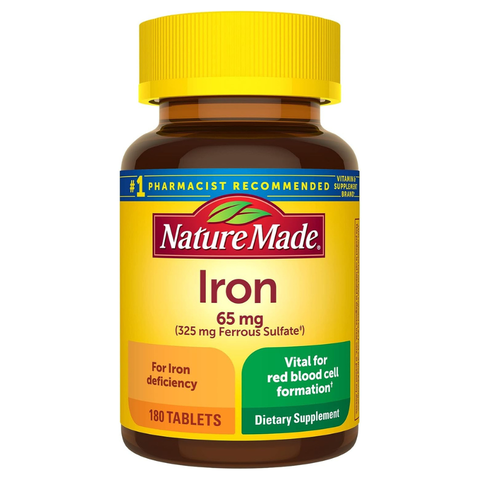 Nature Made Iron 65mg Ngừa thiếu máu do thiếu sắt