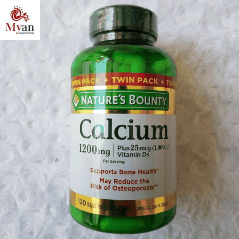 Viên Uống Calcium 1200mg Natures Bounty -  Chống Loãng Xương