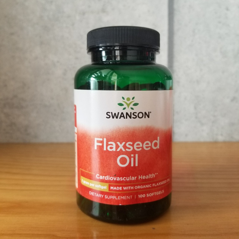 Swanson Flaxseed Oil 100 viên Ngăn ngừa bệnh tim mạch