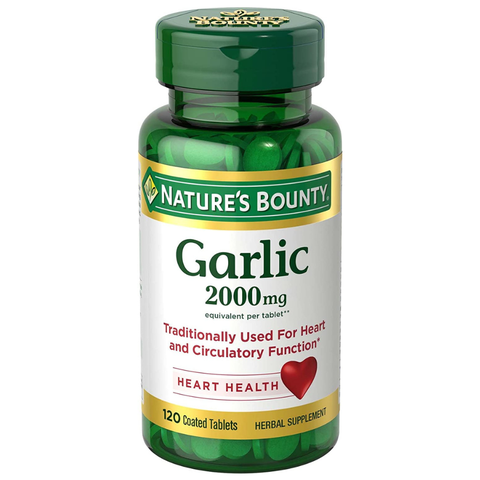 Viên dầu tỏi Garlic 2000mg Nature Bounty Ngừa Biến Chứng Tăng Huyết Áp