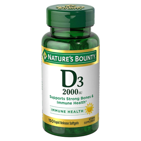 Nature Bounty Vitamin D3 2000IU Phát triển chiều cao cho trẻ