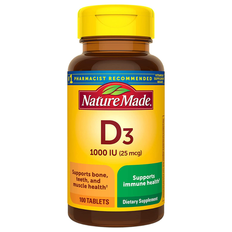 Cách Tăng Chiều Cao ở Tuổi Dậy Thì Với Vitamin D3 1000IU Nature Made