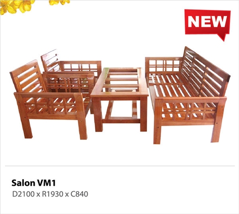 Salon gỗ tự nhiên – Nội thất Hoàng Anh Gia Lai – HAGL Furniture