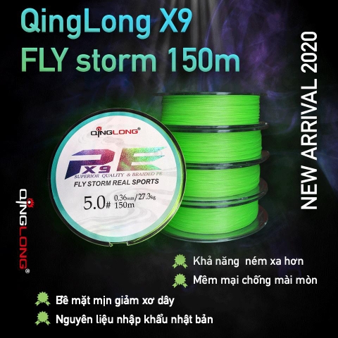Dù QingLong PE X9 Fly Storm 150m