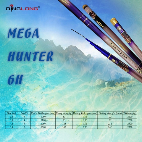 Cần QingLong 6H Mega Hunter