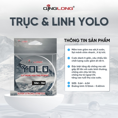 Cước QingLong Yolo (Trục nõn chuối) 65m