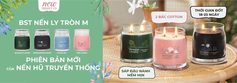 Nến ly tròn sáp đậu nành size M