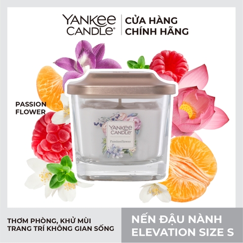 Nến thơm Yankee Candle, Nến ly vuông size S, Mùi Passionflower