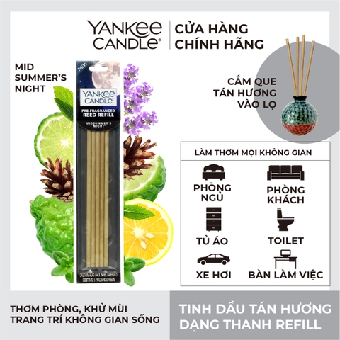 Tinh dầu tán hương Yankee Candle, Tinh dầu tán hương dạng thanh, Mùi MIDSUMMER' S NIGHT