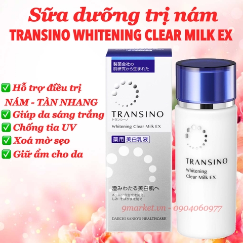 Sữa dưỡng Transino Whitening Clear Milk EX