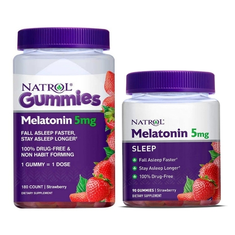 KẸO NGỦ DINH DƯỠNG - NATROL GUMMIES MELATONIN 5MG