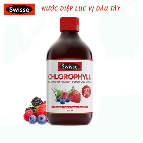 Nước diệp lục vị dâu tây Swisse Chlorophyll Mixed Berry